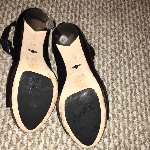 CREATIVE RECREATION MADE IN ITALY REAL LEATHER PLATFORM ANKLE T STRAP SIZE 9 - Picture 9 of 12